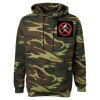 Unisex Camo Fleece Hoodie Sweatshirt Thumbnail